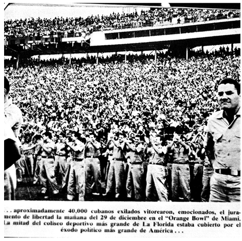 Brigadista y Publico en Orange Bowl
